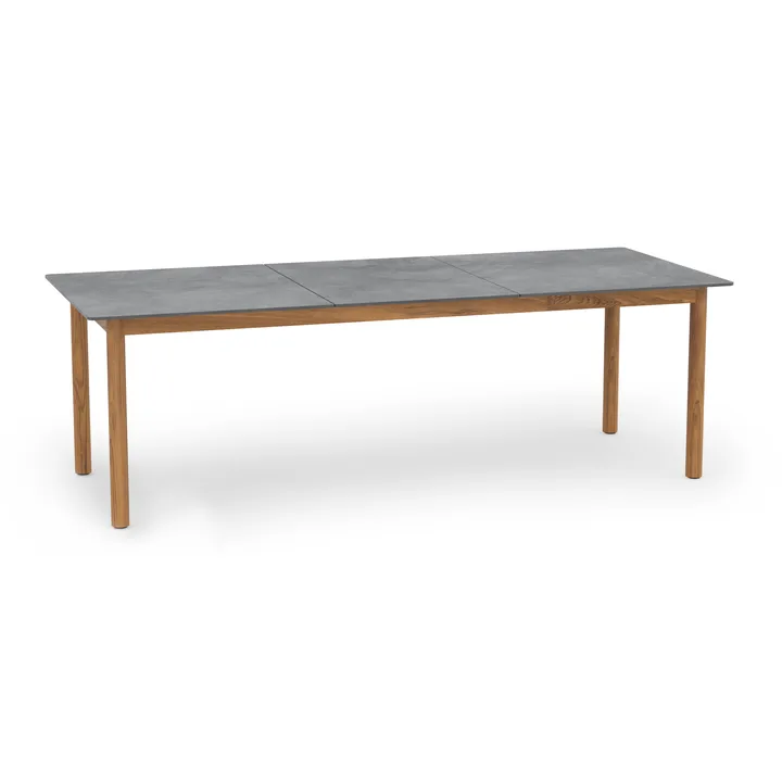 Koster ruokapöytä 230x95x74 cm komposiittilevy ja tiikki - Skargaarden