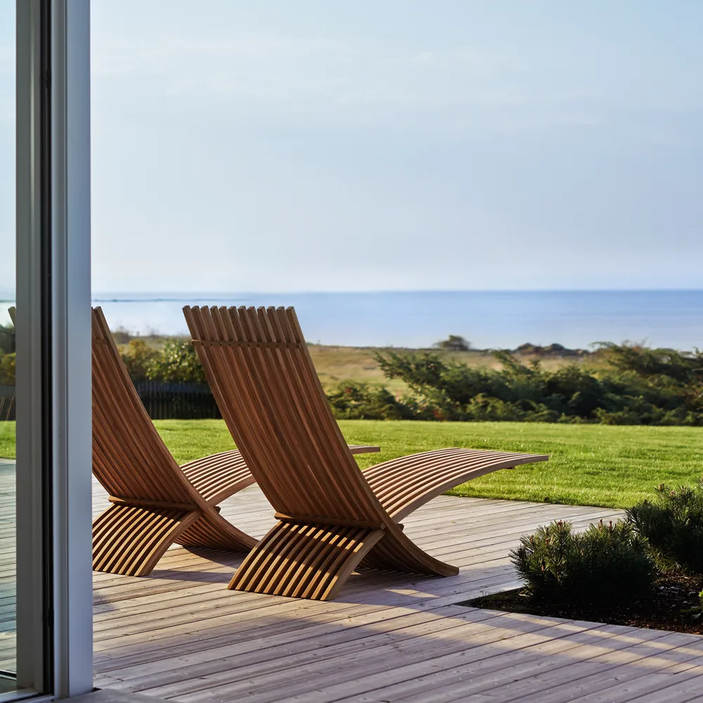 Nozib lounge-nojatuoli, Tiikki Skargaarden