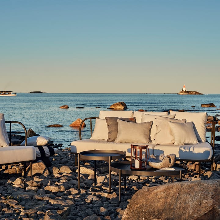 Saltö sohva, Sunbrella silver grey, charcoal grey alumiinirunko Skargaarden