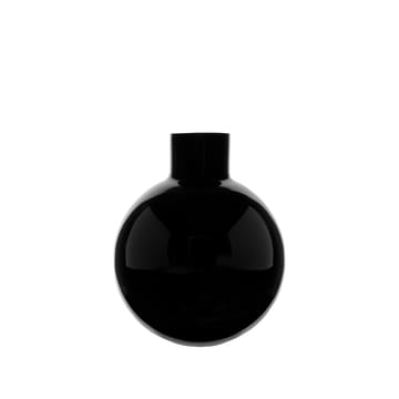 Pallo maljakko - Musta 31 cm - Skrufs Glasbruk