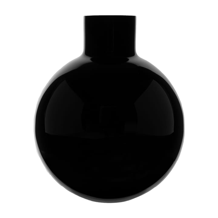 Pallo maljakko - Musta 39 cm - Skrufs Glasbruk