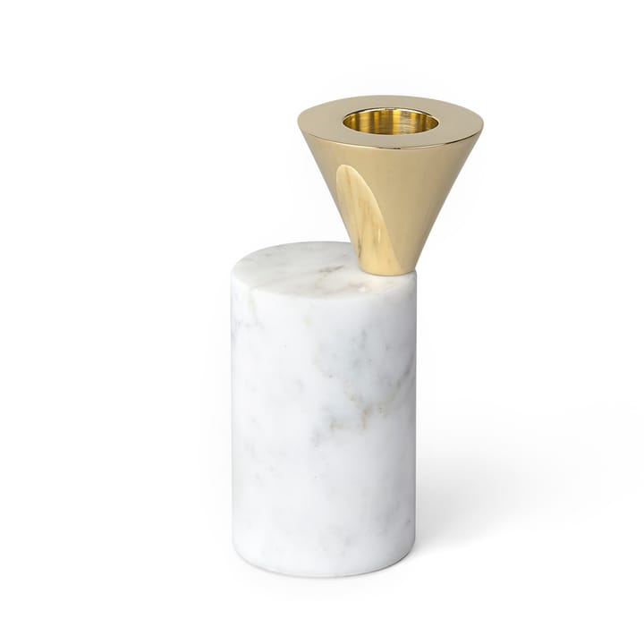 Streamers kynttilänjalka B 10,6 cm - Valkoinen marmori - Skultuna