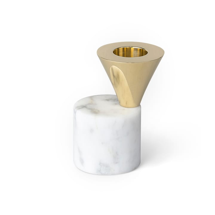 Streamers kynttilänjalka B 7,6 cm - Valkoinen marmori - Skultuna