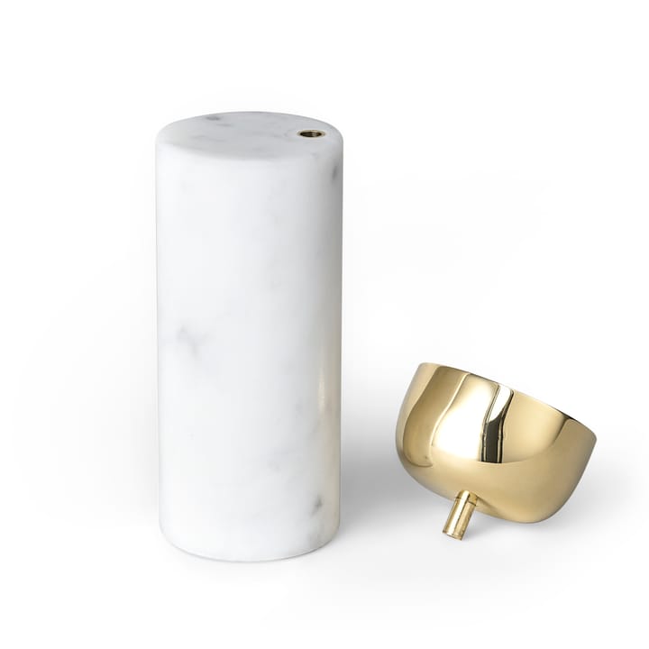 Streamers kynttilänjalka C 12,8 cm - Valkoinen marmori - Skultuna