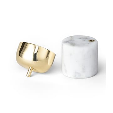 Streamers kynttilänjalka C 6,8 cm - Valkoinen marmori - Skultuna