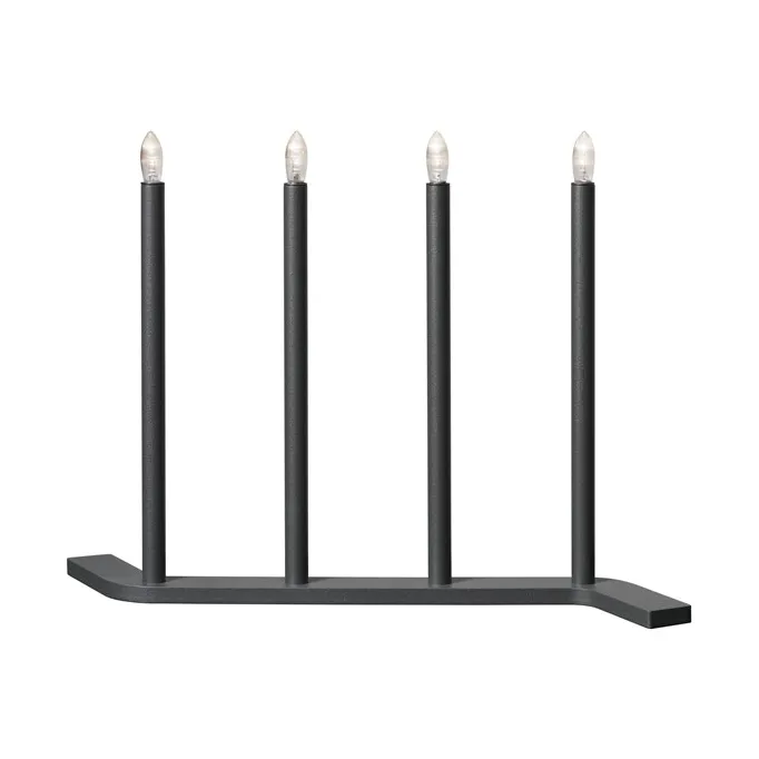 Advent RE -adventtikynttelikkö - Harmaa 4 valoa - SMD Design