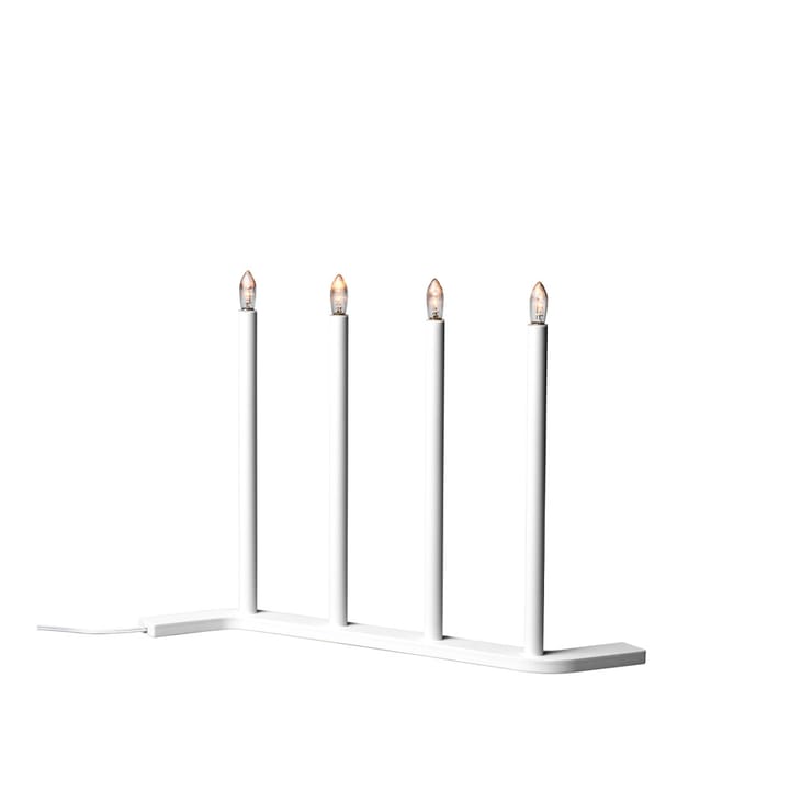 Advent RE -adventtikynttelikkö - Valkoinen, 4 kynttilää - SMD Design