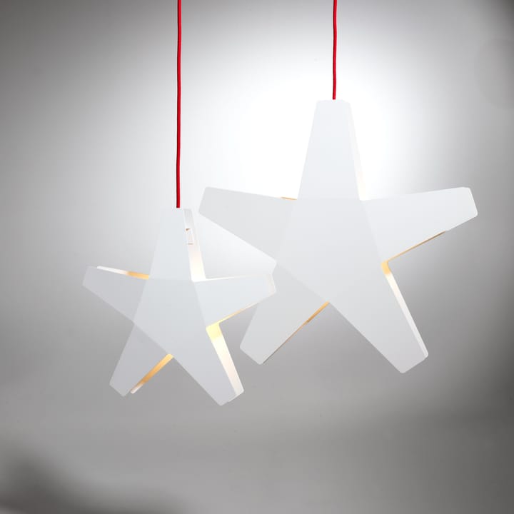 Adventti Tähti Adventtitähti , Harmaa, 40 cm, vaaleanharmaa kangasjohto SMD Design
