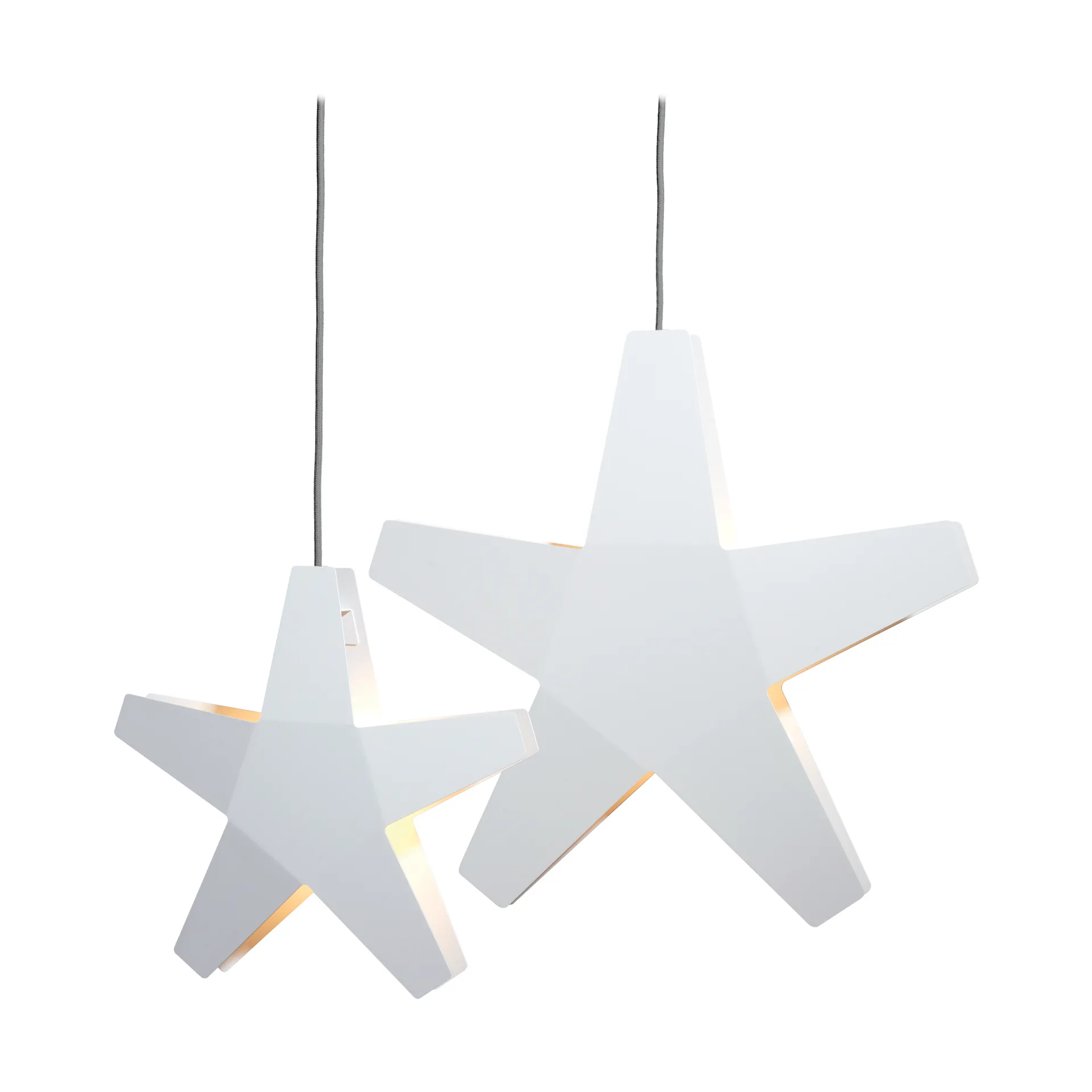 Adventti Tähti Adventtitähti, Valkoinen harmaa johto, 40 cm SMD Design