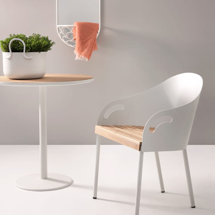 Brunnsviken tuoli - Valkoinen/tammi - SMD Design