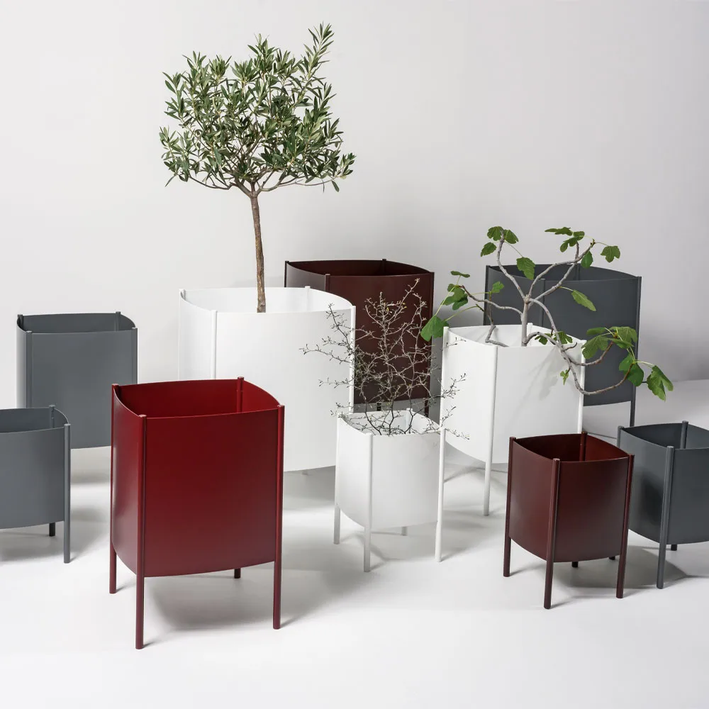 Konvex Pot ruukku, Musta, suuri Ø47 cm SMD Design