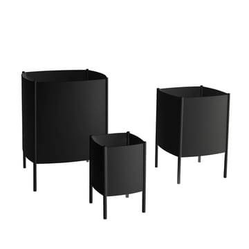 Konvex Pot ruukku - Musta, suuri Ø47 cm - SMD Design