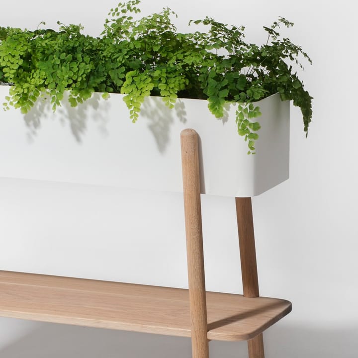 Prunella kukkapöytä, Valkoinen/alumiini SMD Design