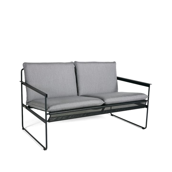 Slow 2-istuttava sohva - Kangas sunbrella harmaa, musta teräsrunko - SMD Design
