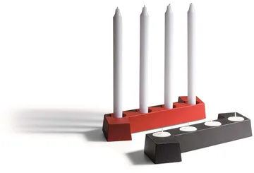 SMD adventtikynttelikkö - Punainen, 4 kynttilää - SMD Design
