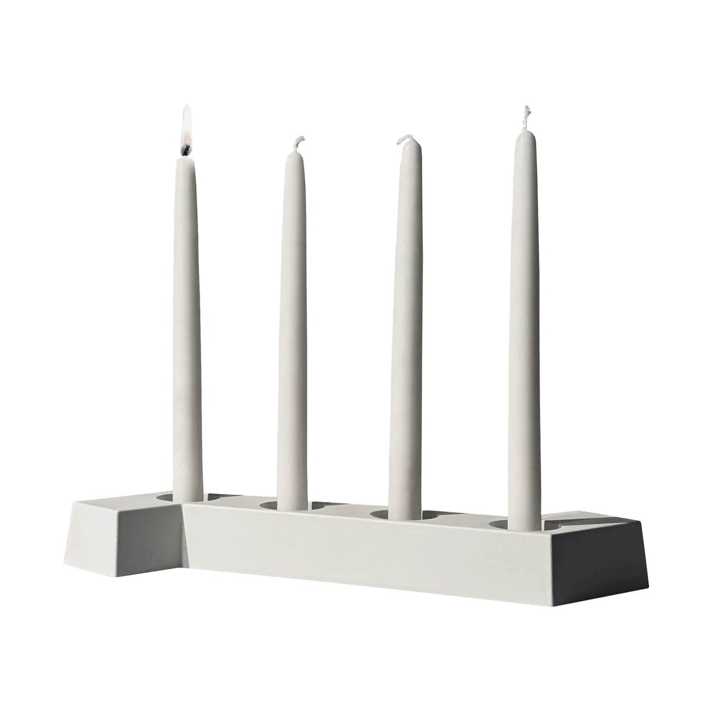 SMD adventtikynttelikkö, Valkoinen, 4 kpl kynttilää SMD Design