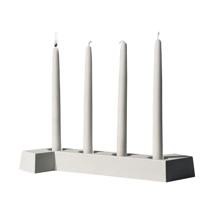 SMD adventtikynttelikkö - Valkoinen, 4 kpl kynttilää - SMD Design