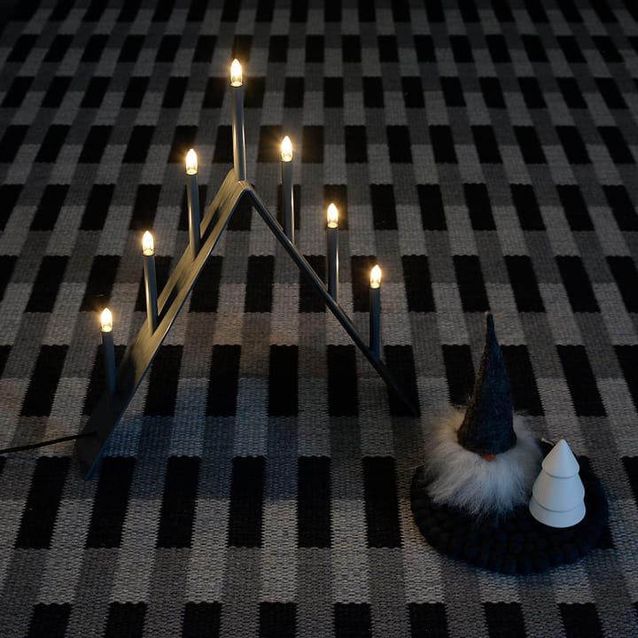 Spica 7 -adventtikynttelikkö , Tummanharmaa, led SMD Design