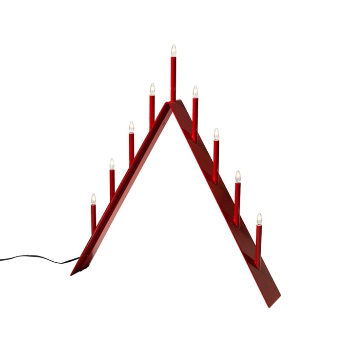 Spica 9 -adventtikynttelikkö  - Punainen, led - SMD Design