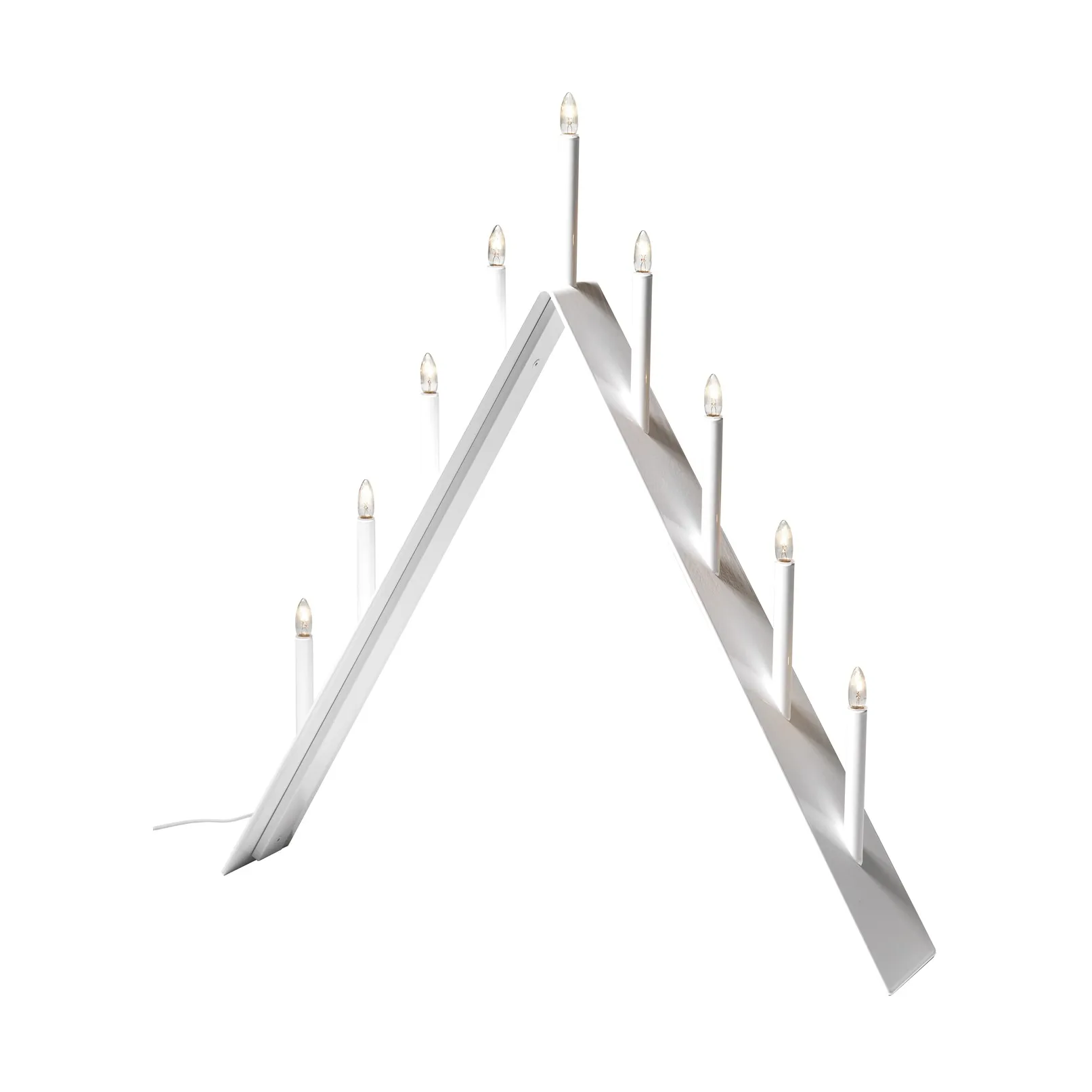 Spica 9 -adventtikynttelikkö , Valkoinen, led SMD Design