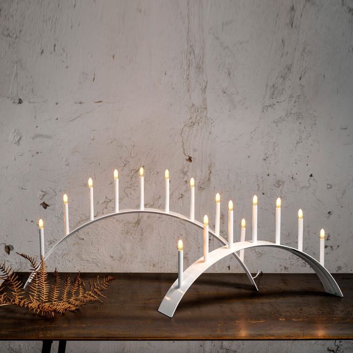 Spica Bow 7 -adventtikynttelikkö, Harmaa, led SMD Design