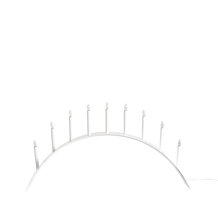Spica Bow 9 -adventtikynttelikkö, Valkoinen, led SMD Design