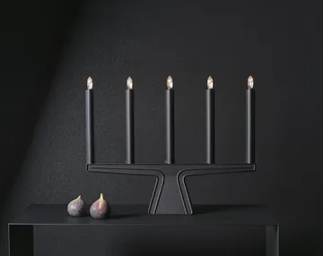 Stella 5 adventtikynttelikkö 41 cm - Musta - SMD Design