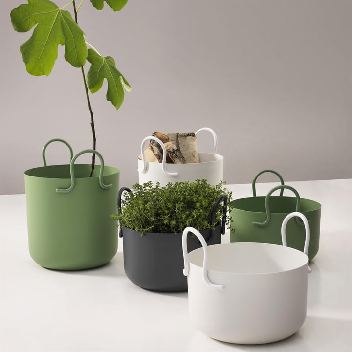 Tivoli ruukku Ø30 cm matala, Valkoinen SMD Design