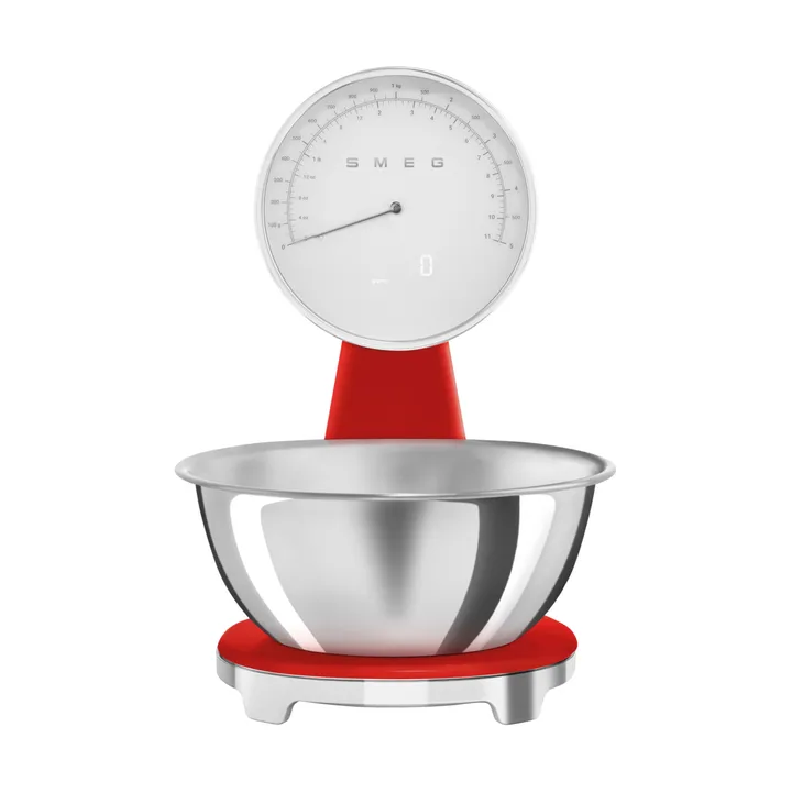 Smeg 50's Style analoginen keittiövaaka - Punainen - Smeg