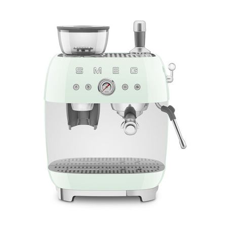 Smeg 50's Style espressokone kahvimyllyllä Pastellinvihreä