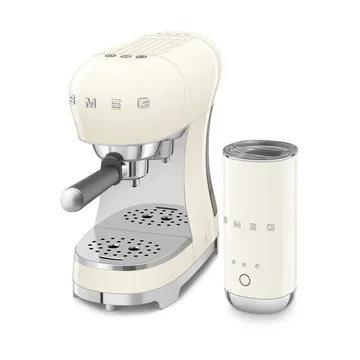 Smeg 50's Style espressokone maidonvaahdottimella - kerma - Smeg