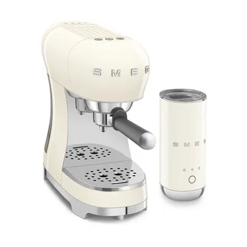 Smeg 50's Style espressokone maidonvaahdottimella - kerma - Smeg