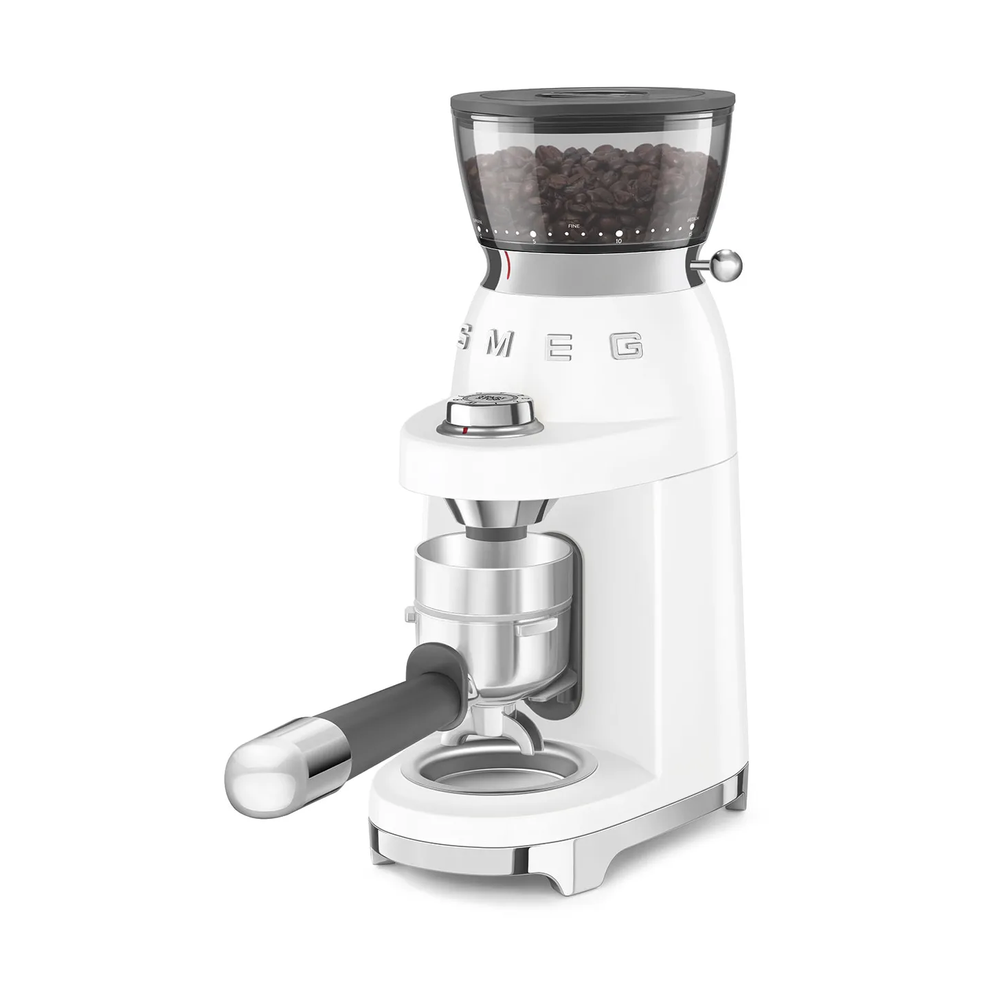 Smeg 50's style -kahvimylly CGF03, Valkoinen Smeg