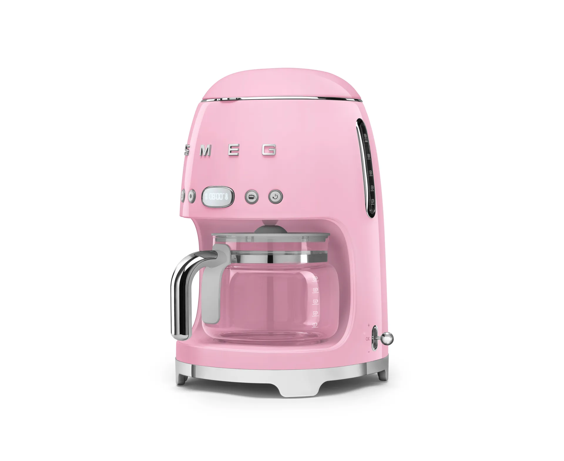 Smeg 50's Style kahvinkeitin 10 kuppia, Rosa Smeg