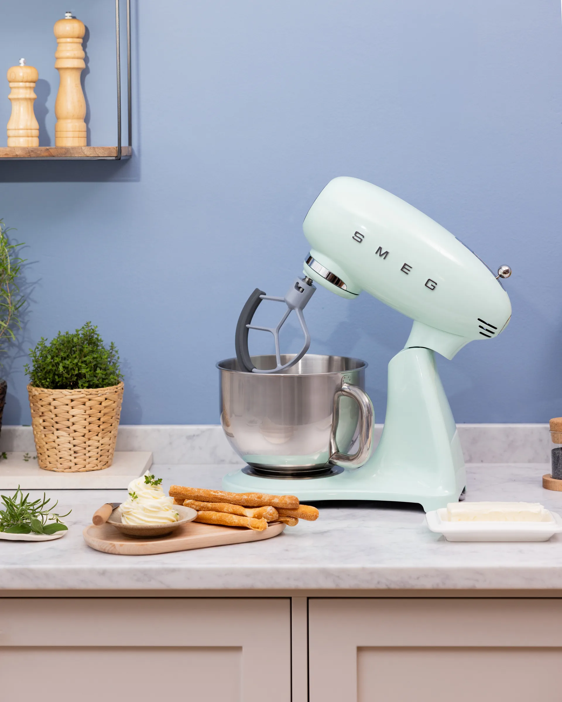 Smeg 50’s style keittiökone, Pastellinvihreä, 1000 W, 4,8 l Smeg