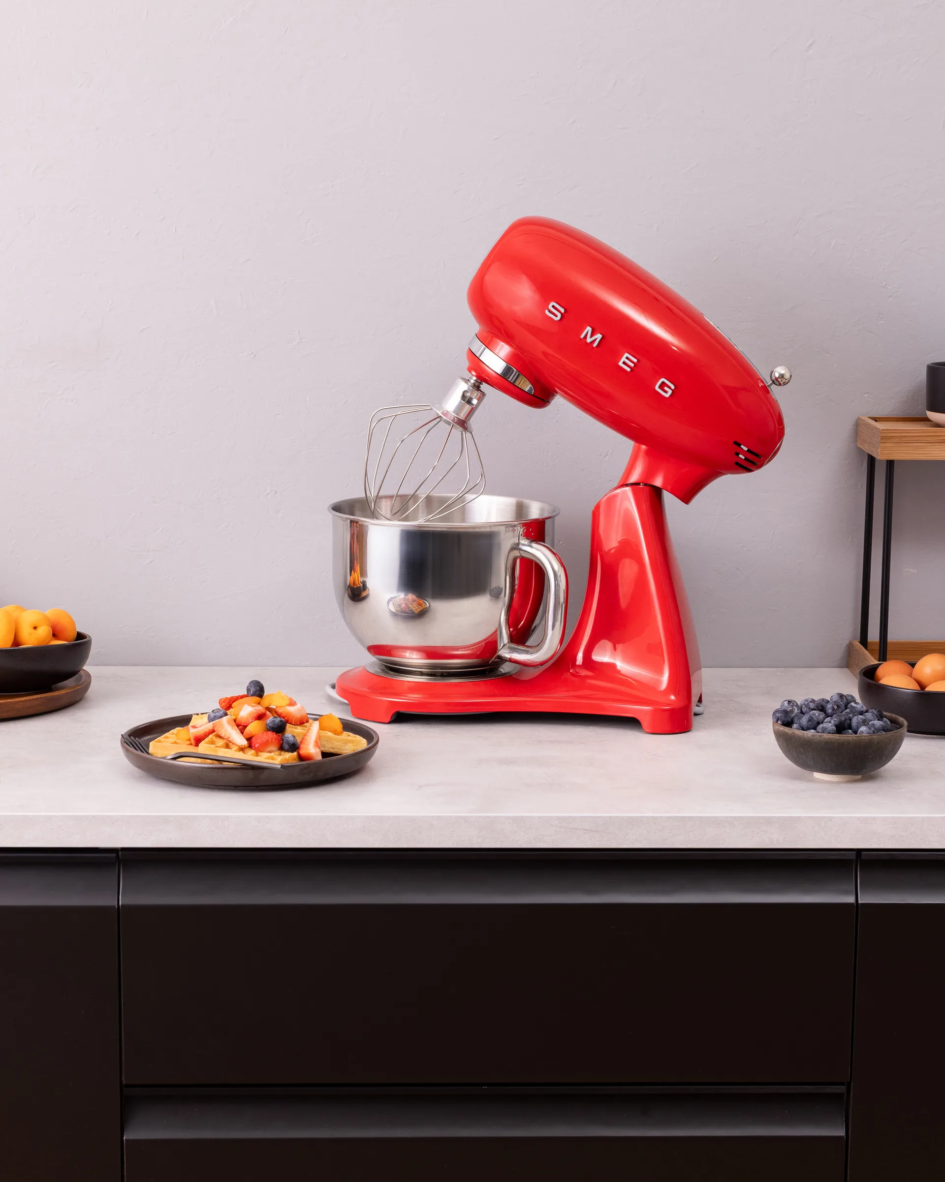 Smeg 50’s style keittiökone, Punainen, 1000 W, 4,8 l Smeg