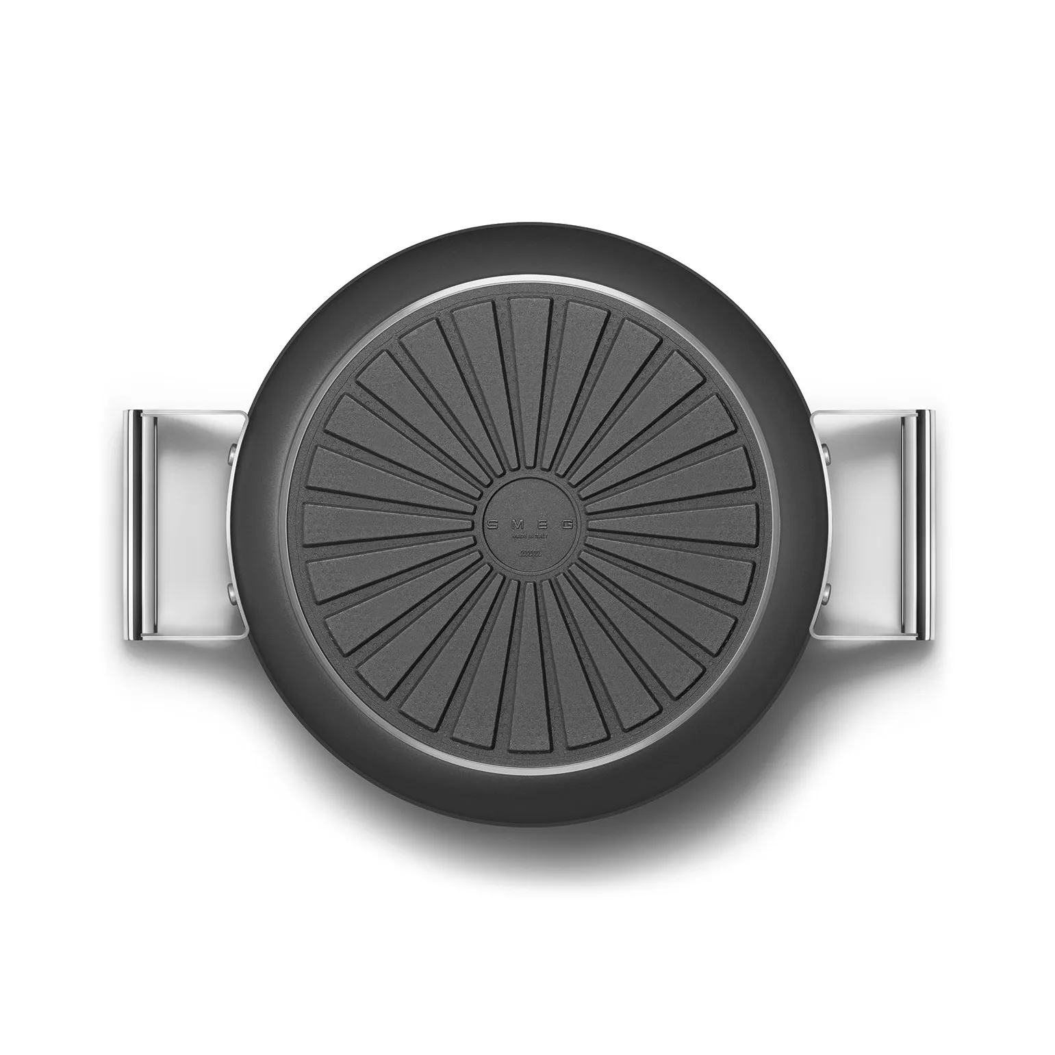 Smeg 50's style keramiikkapata kansi Ø28 cm, Musta Smeg