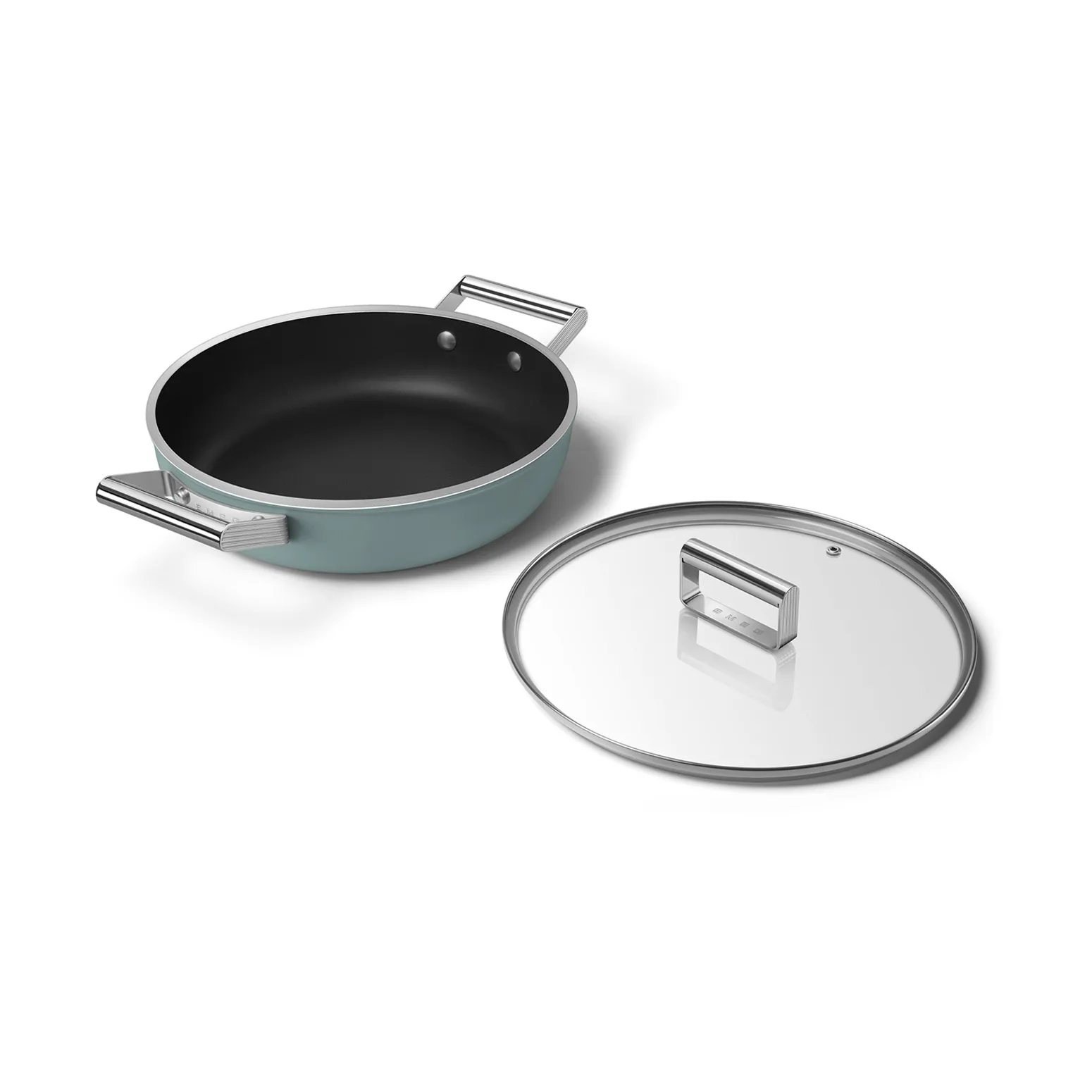 Smeg 50's style keramiikkapata kansi Ø28 cm, Smaragdinvihreä Smeg