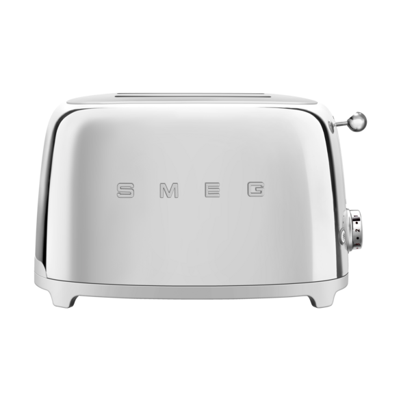 Smeg 50's Style leivänpaahdin 2 viipaletta Kromi | Skandinaavinen Sisustus | Hopeanvärinen