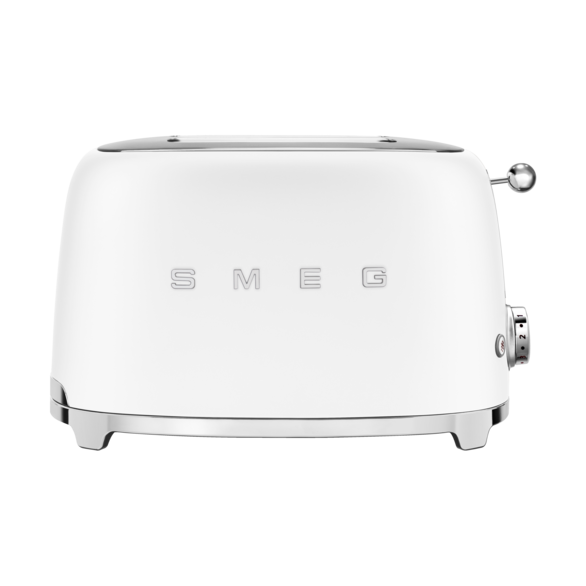 Smeg 50's Style leivänpaahdin 2 viipaletta Mattavalkoinen