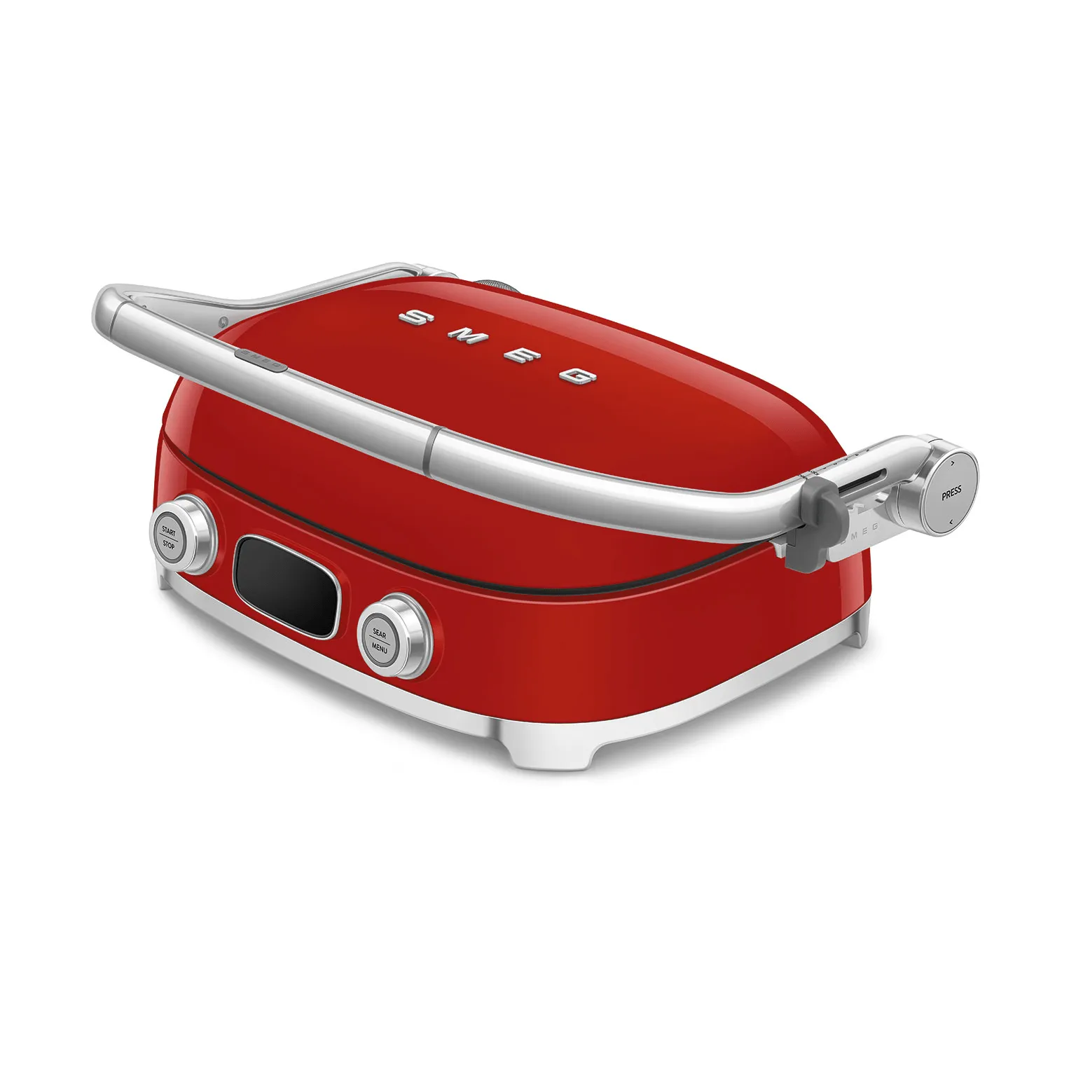 Smeg 50's Style monitoimigrilli, Punainen korkeakiilto Smeg