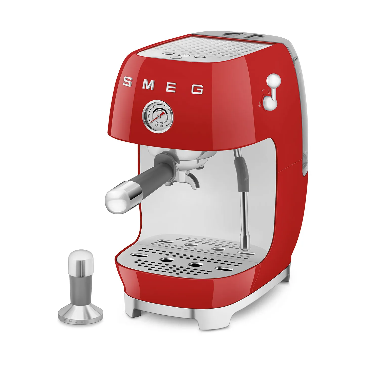 Smeg 50's style puolautomaattinen espressokone ECF03, Punainen Smeg