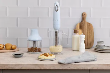 Smeg 50's Style sauvasekoitin setti 4 osaa - Pastell sininen - Smeg