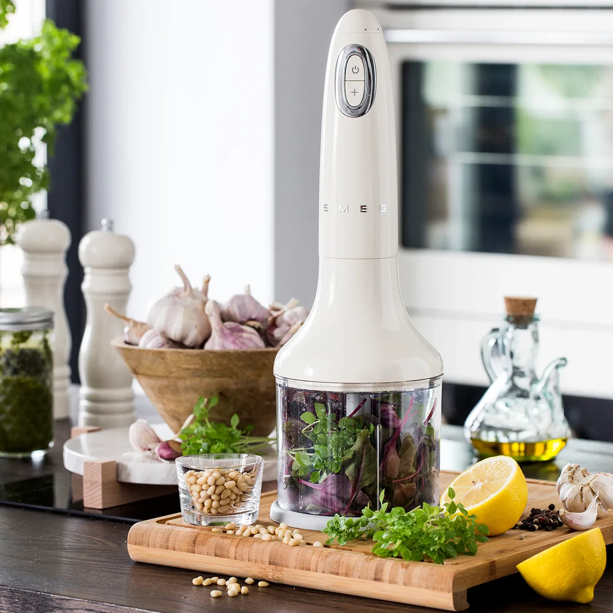 Smeg 50's Style sauvasekoitin setti 4 osaa, Valkoinen Smeg