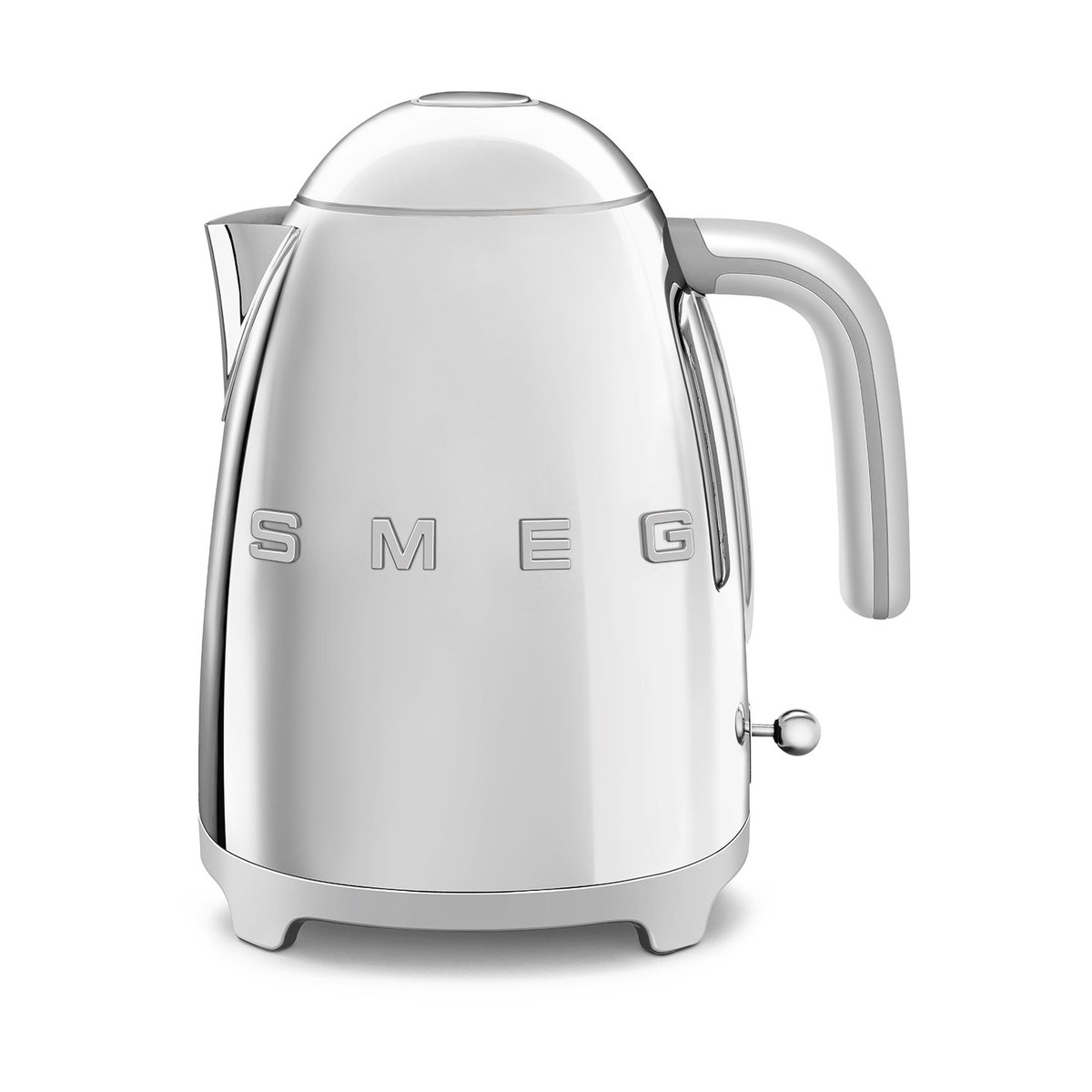 Smeg 50's Style vedenkeitin 1,7 L Kromi | Skandinaavinen Sisustus | Hopeanvärinen