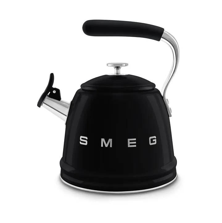 Smeg 50's Style vedenkeitin, jossa kuulutusääni - Musta - Smeg