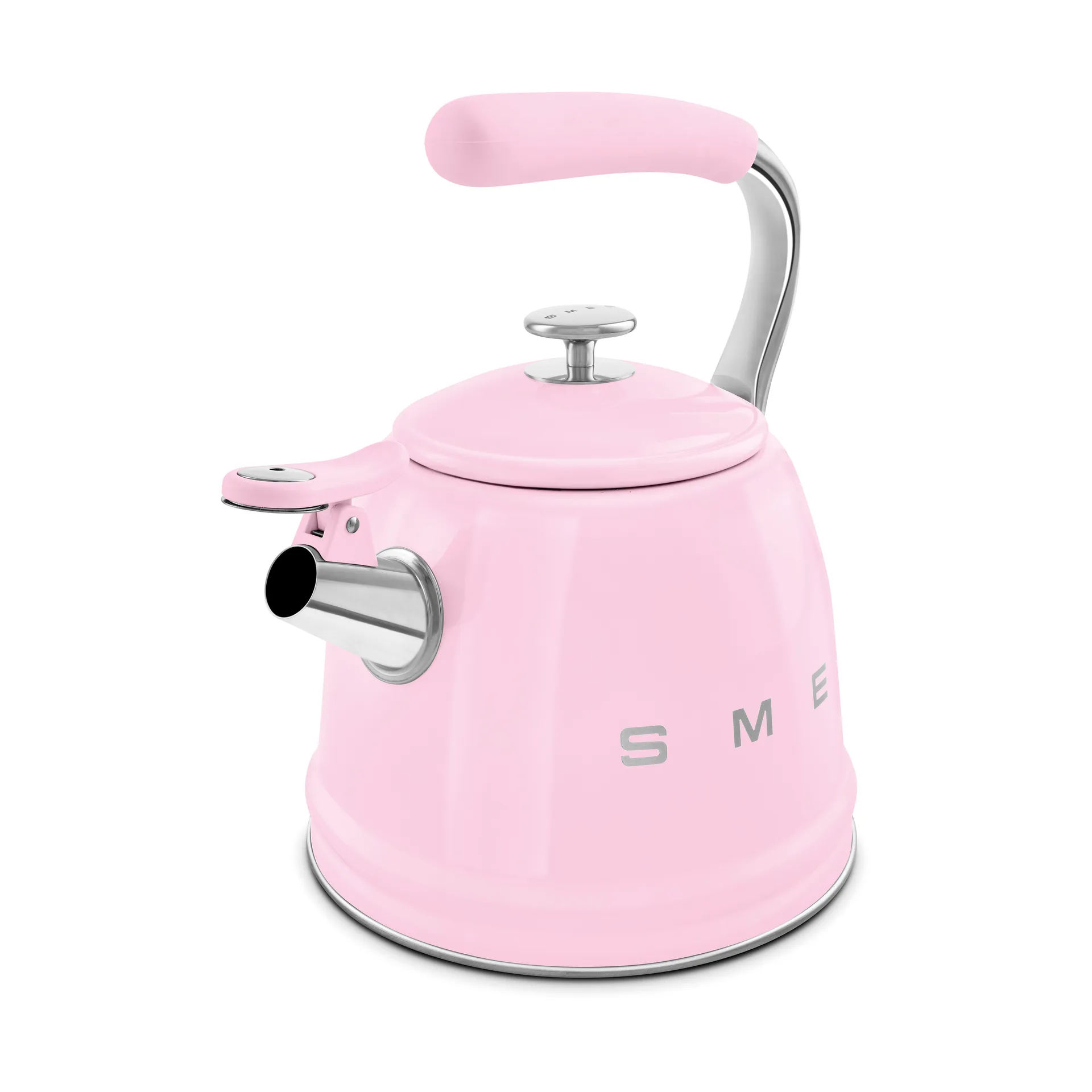 Smeg 50's Style vedenkeitin, jossa kuulutusääni, Vaaleanpunainen Smeg