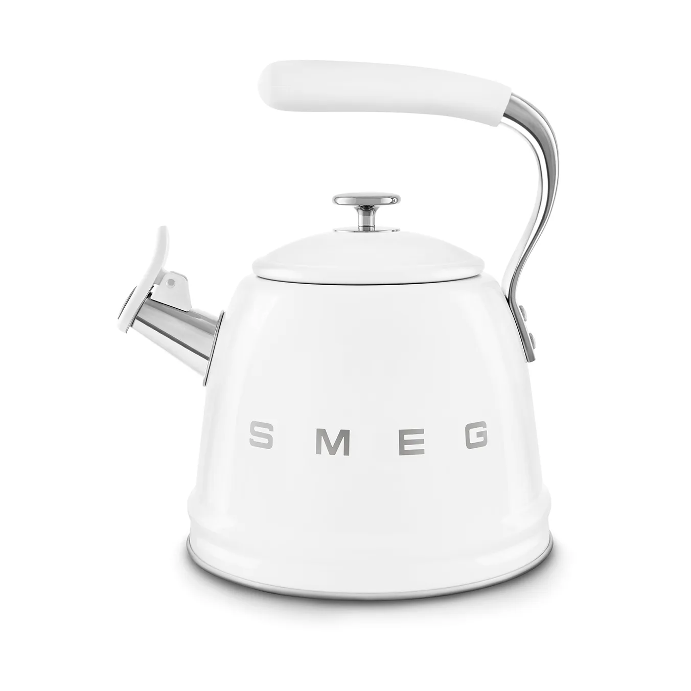 Smeg 50's Style vedenkeitin, jossa kuulutusääni, Valkoinen Smeg