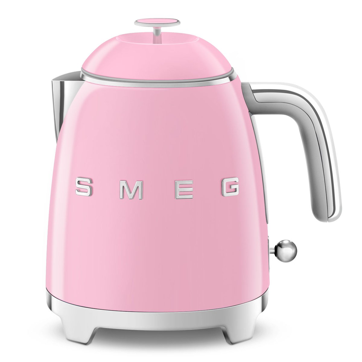 Smeg 50's Style vedenkeitin mini 0,8 L Rosa | Skandinaavinen Sisustus | Vaaleanpunainen