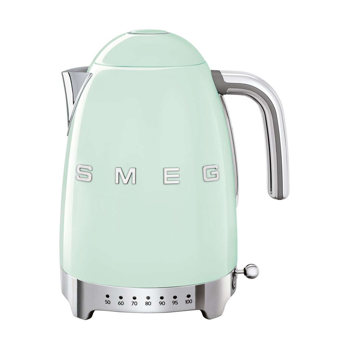 Smeg 50's Style vedenkeitin säädettävällä lämpötilalla 1,7 L Pastellinvihreä